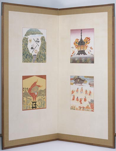 二曲屏風 京の祭 - 国立工芸館