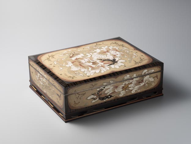 National Design museum 陶器 ボックス 小物入れ 青白 丸 Box