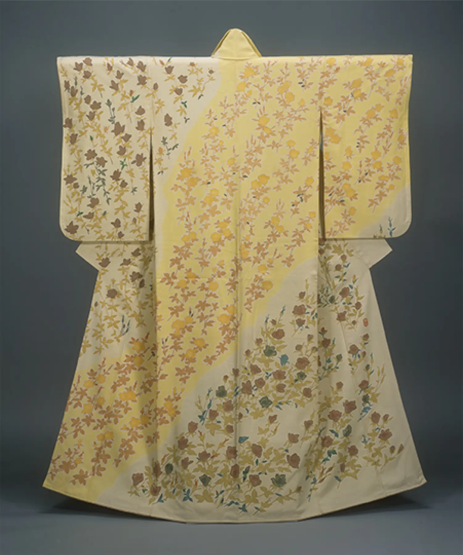 木村雨山《縮緬地友禅訪問着 ばらの花》画像