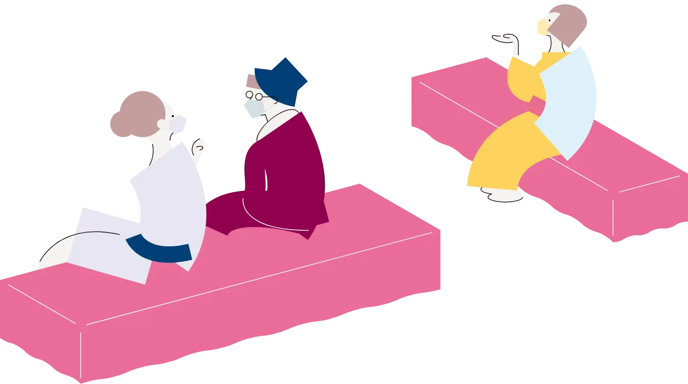 お休みどころのイラスト