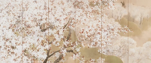 菊池芳文《小雨ふる吉野》