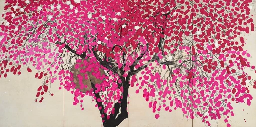 Funada Gyokuju, Flowers (Image of Evening)