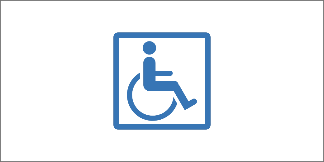 Illustration : Wheelchair mark