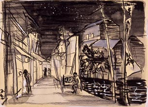 濹東綺譚　永井荷風　　昭和１２年　初版　函　　木村荘八　装幀　挿絵 稀覯本！初版]濹東綺譚 永井荷風 昭和12年初版箱 挿画 木村荘八