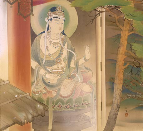 【希少】慰霊 盆踊 舞 月夜神楽 絵 掛軸 仏教 日本画美術 骨董品 インテリア 希少】慰霊 盆踊 舞 月夜神楽 絵 掛軸 仏教 日本美術 骨董品