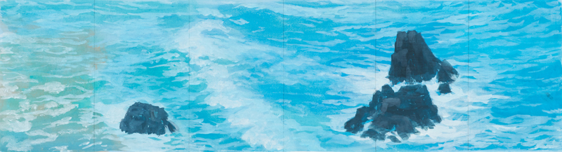 東山魁夷作　肉筆油彩画「朝焼け」 m41231569649_1.jpg?1722516514