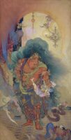 Images of the works : Nio(Buddhistguardian) Seizing an Evil Spirit