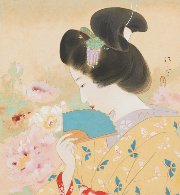 『苦楽』表紙原画 「牡丹」 東京国立近代美術館