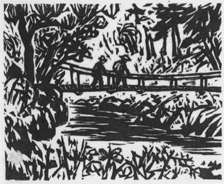 笹島喜平版画集』より 4. 吊橋 - 東京国立近代美術館