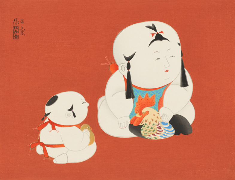 御所人形十二題」より [鳥] - 東京国立近代美術館