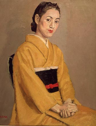Miss I in Yellow Silk Kimono - 東京国立近代美術館