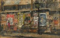 Images of the works : Gas Lamp and Advertisements