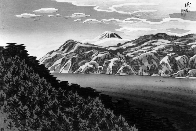 Sunset Glow at Ukuzu from Eight Views of Izu - 東京国立近代