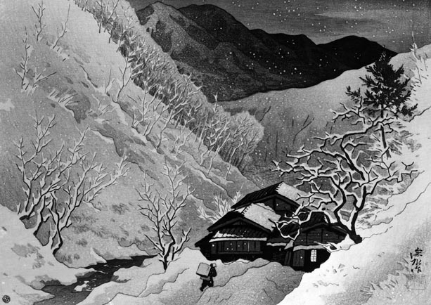 信濃十景」より 小諸路の暮雪 - 東京国立近代美術館