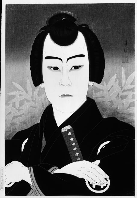 春仙似顔集」より 六世市川寿美蔵(三世寿海) 白井権八 - 東京