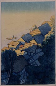 笠松紫浪、【落陽】、希少な額装用画集より、美品、新品額装付 落陽 - 東京国立近代美術館