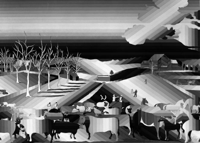 The cornell Farm by Edward Hicks, 1848 (No.8 of NASHVILLE