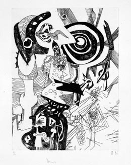 瑛九・銅版画 「SCALE II」より 52.空間 - 東京国立近代美術館