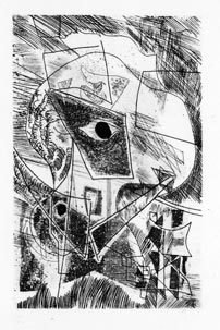版画集『瑛九・銅版画 SCALE III』 3 ヴァイオリン 文化遺産