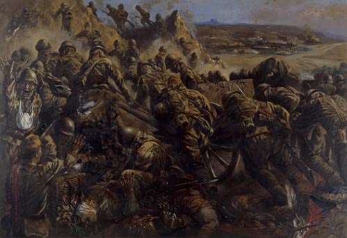 山西省潼関付近の追撃戦 - 東京国立近代美術館