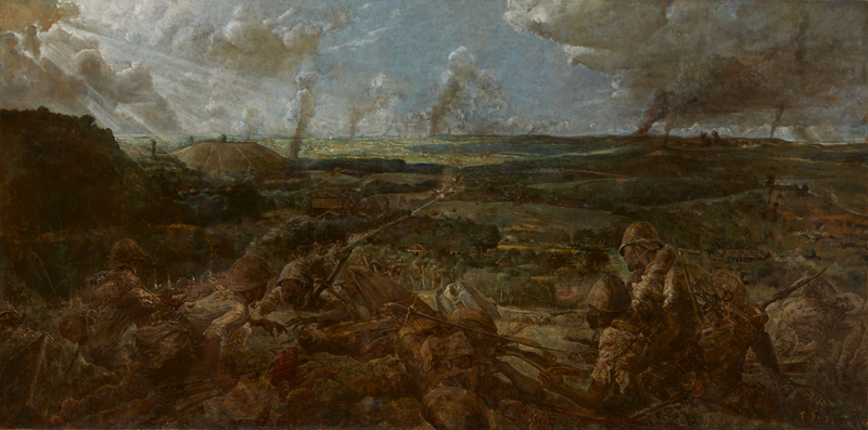 満州の古い写真８１枚、新聞の切抜２８枚が、貼り付け、建築　死体、自動車、戦闘機 シンガポール最後の日(ブキ・テマ高地) - 東京国立近代美術館