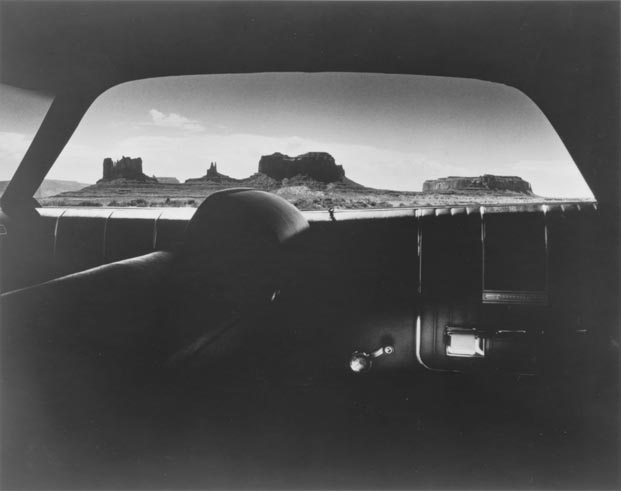 Monument Valley through Car Window, Arizona from Where Time
